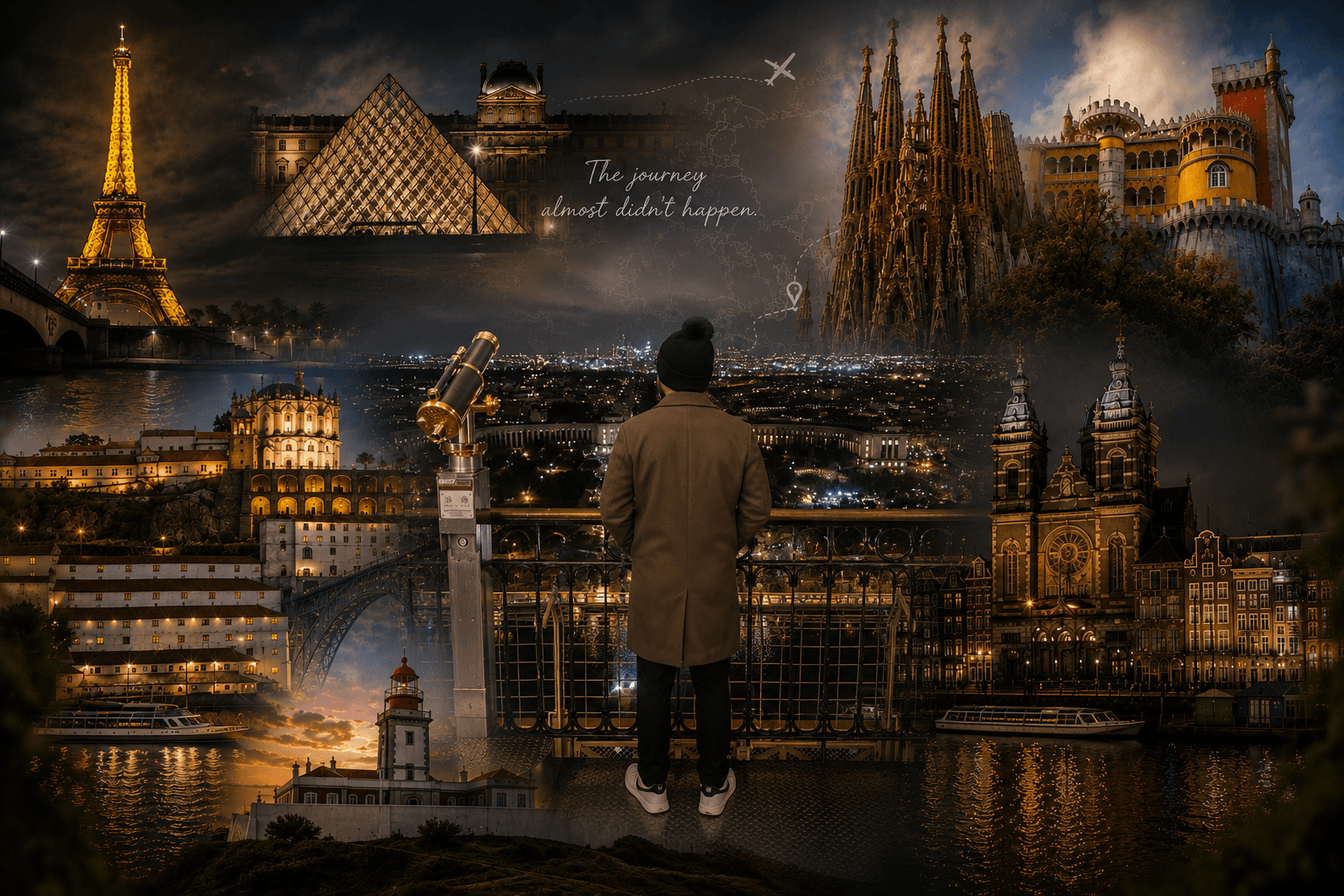 Paris, Eiffel Tower at night, November 2025