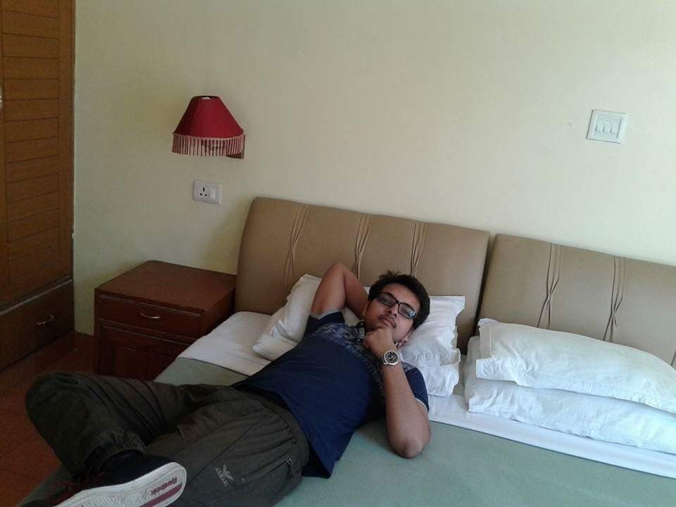 The comfortable hotel room where I stayed during the 2015 Khurpatal trip